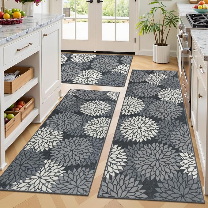 Ileading Boho Kitchen Rugs Sets 3 Piece by Ileading