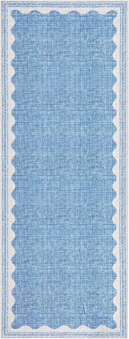 GarveeHome 2x6 Runner Rug for Hallway Washable Kitchen Rugs Non Slip Solid Blue - Image 4