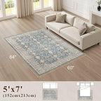 Vintage Living Room Area Rug 5x7 - Image 2