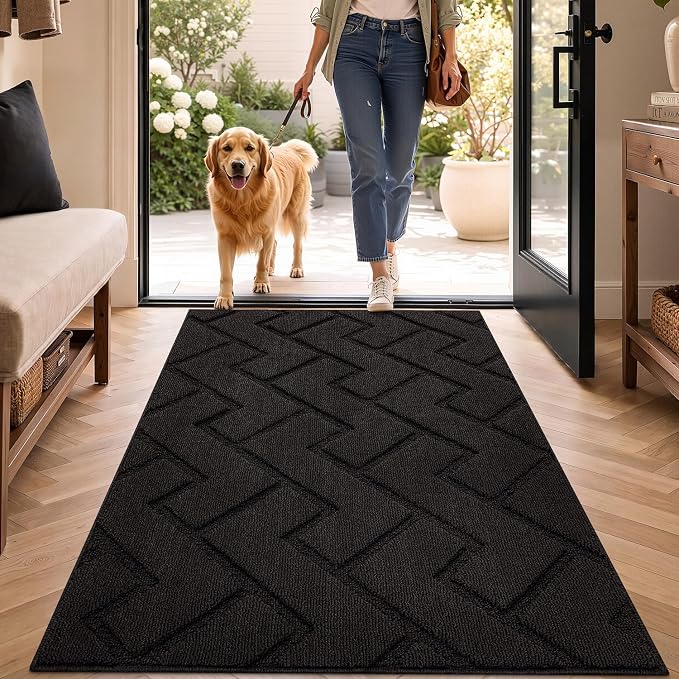 hicorfe Indoor Door Mat, Non Slip Door Mats, Absorbent Resist Dirt Entrance by Hicorfe