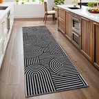 ROYHOME Modern Rug 2x6 Runners for Hallways, Abstract Kitchen Runner Rugs Non by ROYHOME