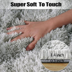 qulint 5x7 Area Rugs for Living Room, Soft Fluffy Rug for Bedroom Shag Shaggy - Image 2