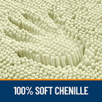 OLANLY Bathroom Rugs 30x20, Extra Soft Absorbent Chenille Bath Rugs, Rubber - Image 3