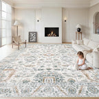 XLUEZ Area Rug 8x10 Living Room Rug, Machine Washable Vintage Distressed Boho by XLUEZ