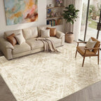 BESTSWEETIE Area Rug 5x7 Rug Machine Washable Non-Slip Low Pile Print Pattern by BESTSWEETIE