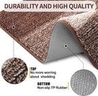 Kitinjoy Indoor Outdoor Door Mat, 47x20 Non-Slip Absorbent Dirt Trapper - Image 3