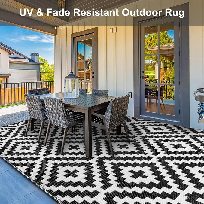 Outdoor Patio Plastic Straw Rug - Image 6