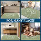 OLANLY Dog Door Mat for Muddy Paws 70x46, Paw Print Design, Absorbs Moisture - Image 8
