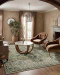 5x7 Area Rugs for Living Room: Washable Bedroom Rug Boho Vintage Rugs Stain by palohom