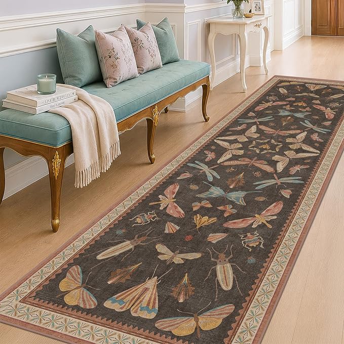 Hazo Haus Non Slip Hallway Runner Rug 3x10, Soft Low Pile Kitchen Floor Mat by HazoHaus