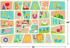 4x6 Preschool Kids Alphabet Rug – Washable ABC Learning Carpet - Image 2