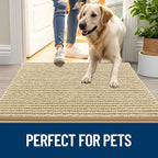 OLANLY Dog Door Mat for Muddy Paws 59x20, Ultra Absorbent Chenille Mud Doormat - Image 6