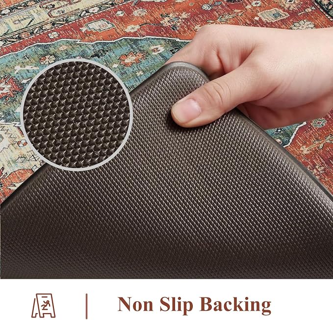 Collive Boho Kitchen Mats 2PCS, Cushioned Kitchen Mat - Image 4