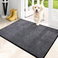 PURRUGS Dirt Trapping Door Mat 24" x 35.5", Non-Slip Machine Washable Entryway by PURRUGS