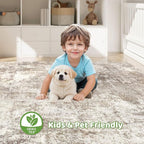 5x8 Area Rugs Living Room: Washable Large Abstract Soft Rug Stain Resistant - Image 7