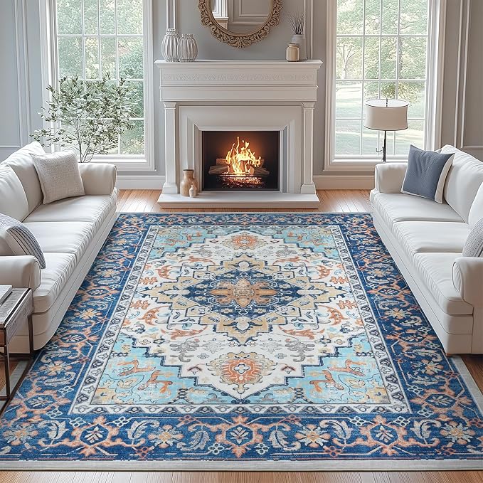 Lofus 9x12 Area Rugs for Living Room, Washable Area Rug, Rugs for Bedroom by Lofus