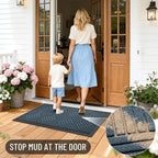 OLANLY Front Door Mat Outside Entrance 29.5x17, Heavy Duty Sturdy Natural - Image 7