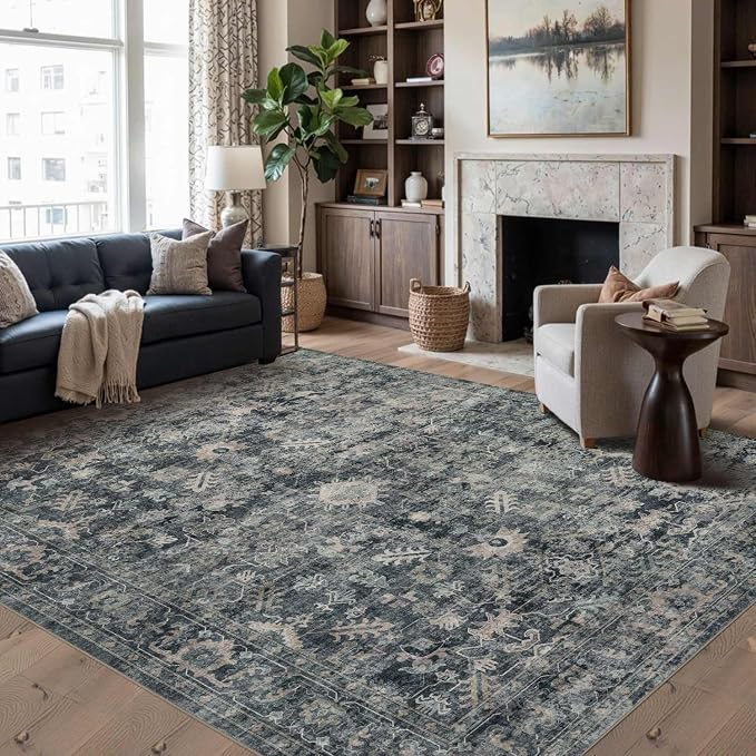 Rugxara 6x9 Area Rugs for Living Room Bedroom, Large Washable Rug, Non Slip & - Image 2