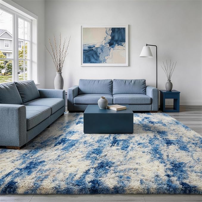 Ophanie 9x12 Blue and Gray Area Rugs - Image 3