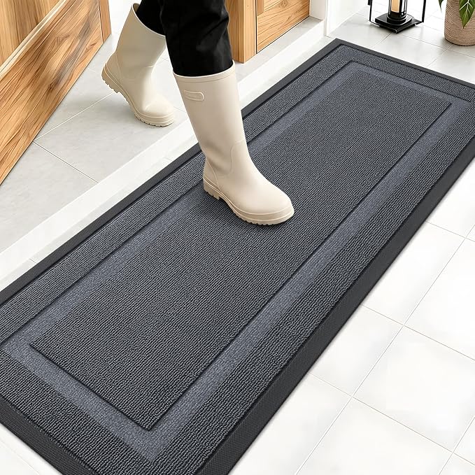OLANLY Front Door Mat Indoor Outdoor Entrance, Waterproof All-Season, by OLANLY