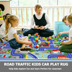 Capslpad Blue Car Road Kid Rug Carpet Playmat - Image 4