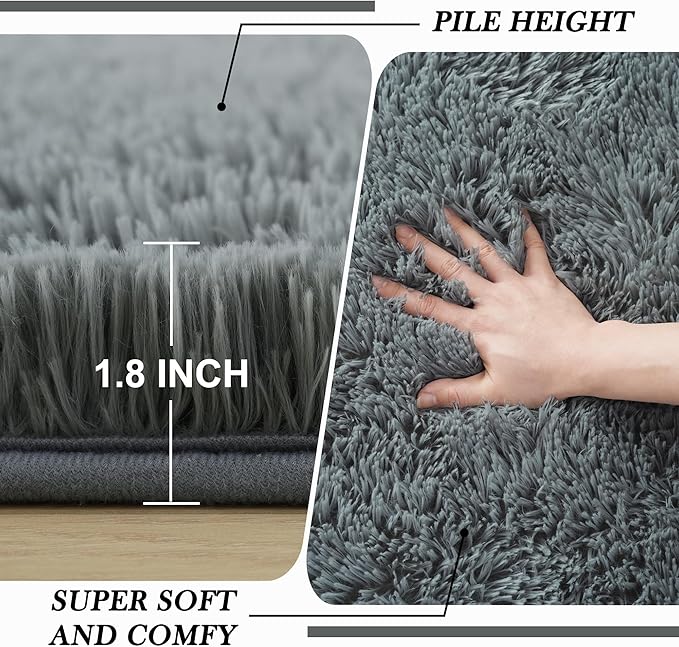Fluffy Area Rugs for Bedroom 5x7: Shag Rugs for Bedroom - Image 2