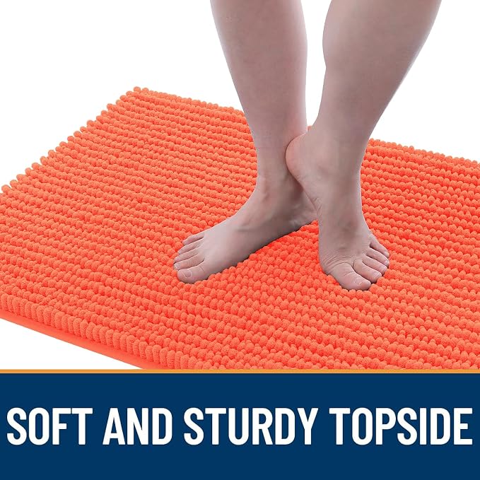 OLANLY Dog Door Mat for Muddy Paws 47x24, Ultra Absorbent Chenille Mud Doormat - Image 3