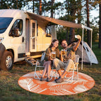 Pauwer Waterproof Outdoor Rug 6ft, Reversible Plastic Straw Patio Camping Rug - Image 6