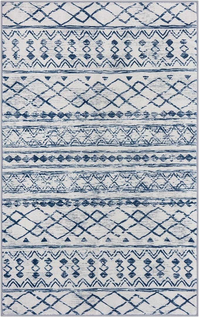 KUTA Vintage Boho Washable Rugs 3x5, Moroccan Non Slip Entryway Rug - Image 8