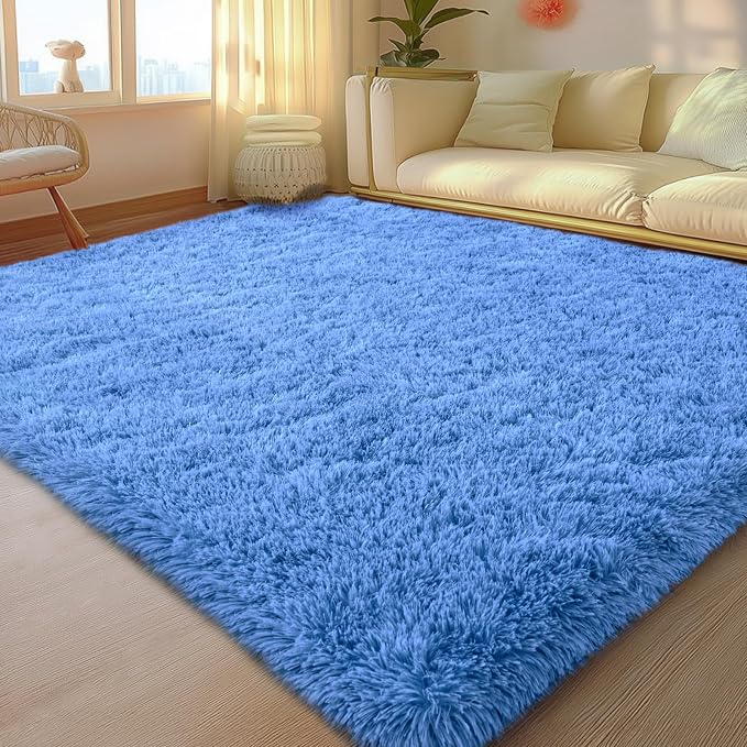 Mugorn 5x7 Rugs for Living Room, Soft Carpet Shag Kids Room Rug, Non-Slip Fuzzy by MUGORN