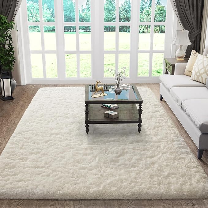 Ophanie Rugs for Living Room, Upgrade Non-Slip Fluffy Soft 5x8 Area Rug - Image 5