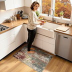RELEANY Washable Area Rugs 2'x3' Non-Slip Modern Abstract Soft - Image 2