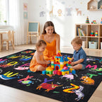 6x9 ABC Classroom Rug for Kids Playroom, Alphabet Rug - Image 7