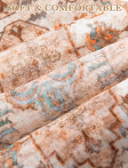 SERISSA Boho Washable Runner Rug, 2x5 Non-Slip Vintage Peach Cream Hallway - Image 4