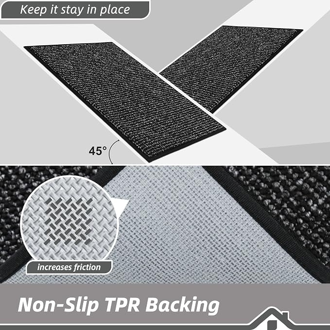 BEQHAUSE Dirt Trapper Door Mat 32" x 48", Non-Slip Washable Doormats Entrance - Image 6