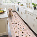Pink Rug for Hallways Kitchen Rug 2x8, Non Slip Washable Runner Rugs by WelcometoBabovid