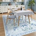 DCX Washable 9x12 Bow Rug, Cute Soft Low Pile Indoor Décor Carpet, Kid & Pet - Image 4