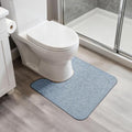 Bosap Toilet Rugs U Shaped Bathroom Rug, Machine Washable Non Slip Quick Dry by BosapDirect