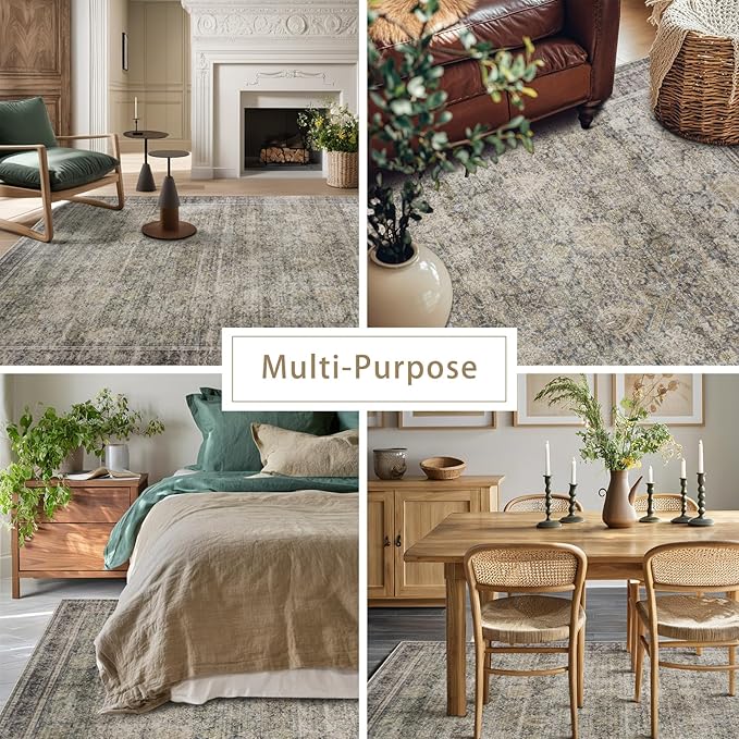 Srugn Washable Rugs 8x10 Area Rugs - Image 5