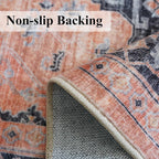 Washable 2x5 Hallway Runner Rug: Indoor Vintage Water Resistant Kitchen - Image 4