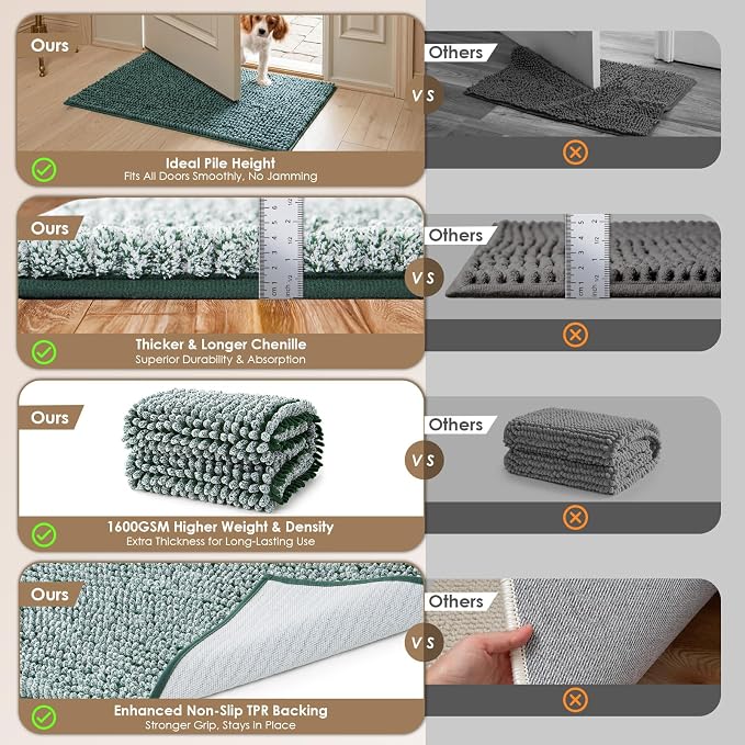EHEYCIGA Super Absorbent Dog Door Mat - Image 2