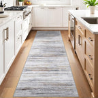 3x10 Washable Runner Rug for Family: Easy-to-Clean Runners for Hallway Entryway by WIEVEDENS