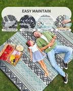 MontVoo Outdoor Rug Carpet Waterproof-Patio Rug Mat 9x12 Reversible RV Outdoor - Image 9