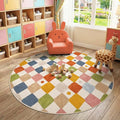 jinchan Macy 6ft Kids Round Rug by JINCHAN