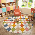 jinchan Macy 6ft Kids Round Rug by JINCHAN