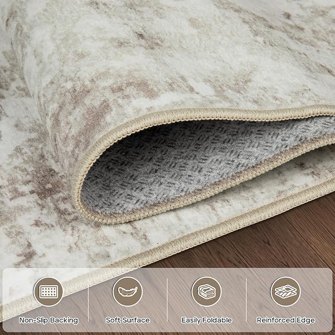 5x7 Area Rugs for Living Room Rug Washable: Modern Rug for Dining Room Bedroom - Image 4