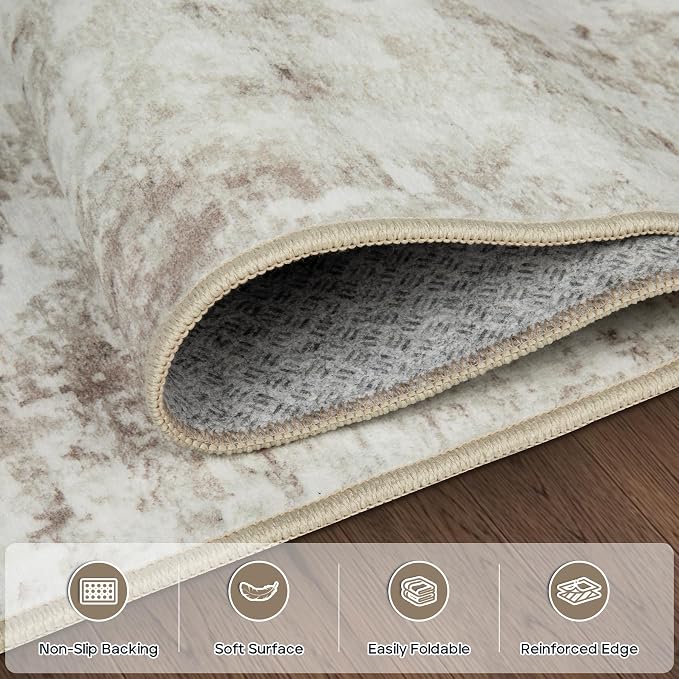10x14 Area Rugs Large Living Room Rug Washable: Modern Abstract Rug Indoor - Image 4