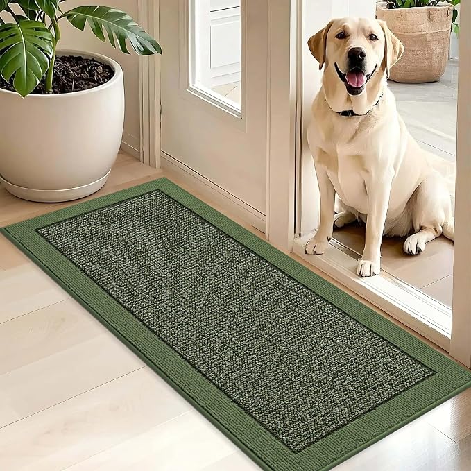 BEQHAUSE Indoor Door Mat 20" x 48", Dirt Trapper Door Mats Non-Slip Entryway by BEQHAUSE