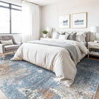 8x10 Washable Living Room Rug – Modern Neutral Abstract Large Area Rug - Image 4