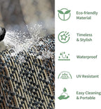 GENIMO Outdoor Rug for Patio Clearance, Lightweight Waterproof RV Camping Mat - Image 6